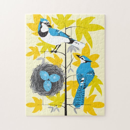 11x14 Blue Jaysパズルfor Colorblind People ジグソーパズル (縦)