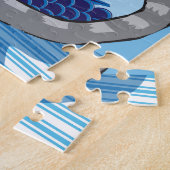 11x14 Cat & Goldfish Puzzle for Colorblind People ジグソーパズル (側面)