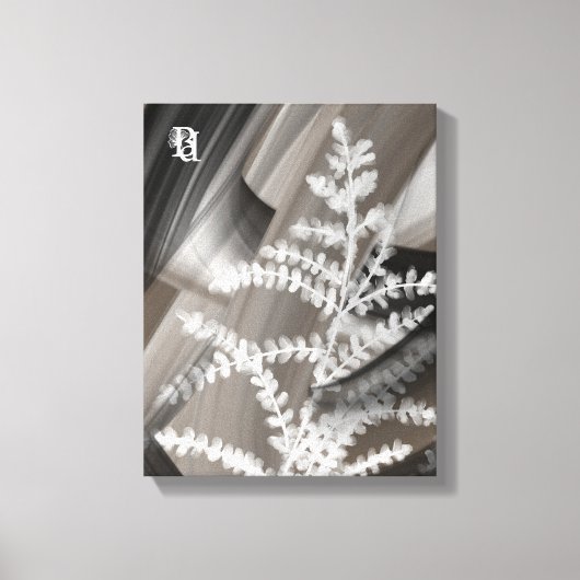 11x14" Terra’s Tender Whisper Abstract Brown Flowe キャンバスプリント (正面)