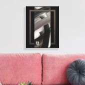 11x14" Terra’s Tender Whisper Abstract Brown Flowe キャンバスプリント (インサイチュ (リビング))