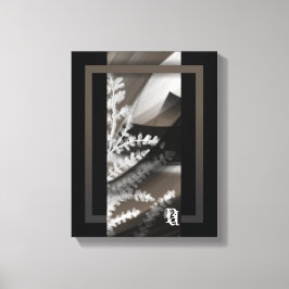 11x14" Terra’s Tender Whisper Abstract Brown Flowe キャンバスプリント