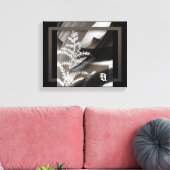 11x14" Terra’s Tender Whisper Abstract Brown Flowe キャンバスプリント (インサイチュ (リビング))