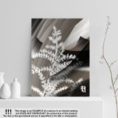 11x14" Terra’s Tender Whisper Abstract Brown Flowe キャンバスプリント