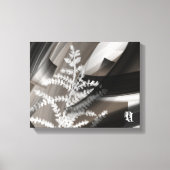 11x14" Terra's Tender Whisper 抽象的なブラウンの花 キャンバスプリント (正面)