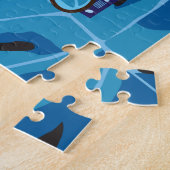 11x14 Tigerパズル(色盲) ジグソーパズル (側面)