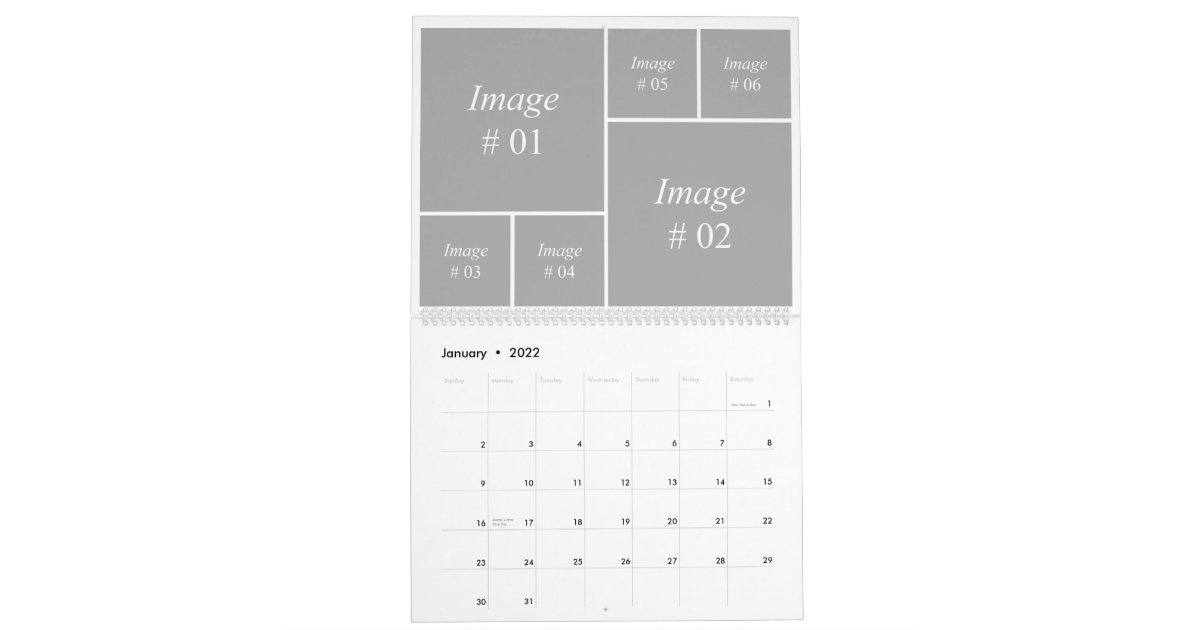 12か月のインスタグラム収集テンプレート カレンダー Zazzle Co Jp