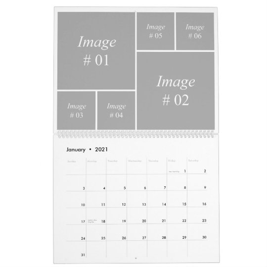 12か月のインスタグラム収集テンプレート カレンダー Zazzle Co Jp