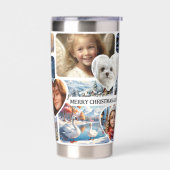 12おもしろいクリスマスフォトコラージュ 保温保冷タンブラー (左面)