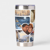 12おもしろいクリスマスフォトコラージュ 保温保冷タンブラー (正面)