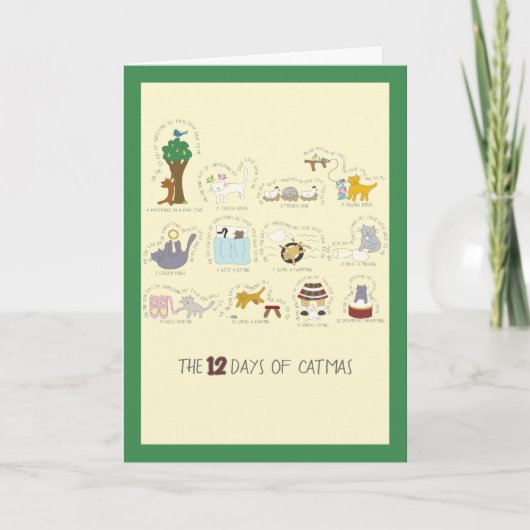 12おもしろい日のクリスマス シーズンカード (正面)