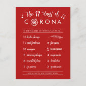 12おもしろい日のコロナ | (白モダン色) シーズンポストカード (正面)