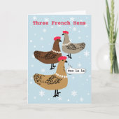 12おもしろい日のフランスのクリスマス・ホリデー・カード シーズンカード (正面)