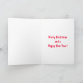 12おもしろい日のフランスのクリスマス・ホリデー・カード シーズンカード (内部)