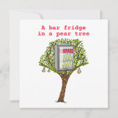 12おもしろい日クリスマスパラトリッジ梨の木フラット シーズンカード (正面)