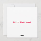 12おもしろい日クリスマスパラトリッジ梨の木フラット シーズンカード (裏面)