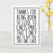 12おもしろい月の誕生日とクリスマス カード (黄色い花)