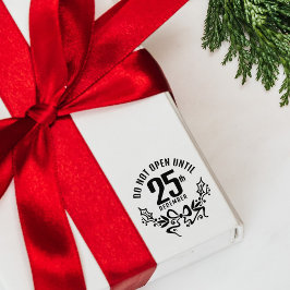 12おもしろい月25日（クリスマス）まで営業しない ラバースタンプ