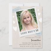 12おもしろい歳の誕生日の招待状 招待状 (正面)