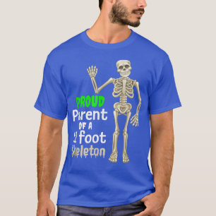 12おもしろい誇りを持った足骨格の親 Tシャツ