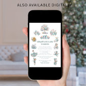 12お洒落日のクリスマスソングホワイト 招待状