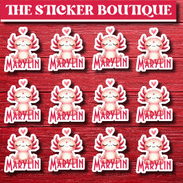 12かわいい名前をカスタムするめい想の軸索 シール