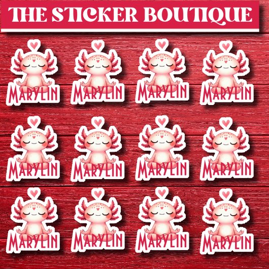 12かわいい名前をカスタムするめい想の軸索 シール