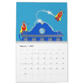 12か月のカレンダー カレンダー (2月 2027)