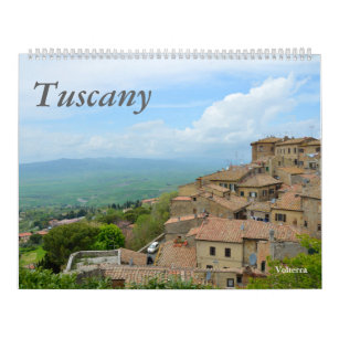 12か月のトスカーナ、イタリア写真カレンダー カレンダー