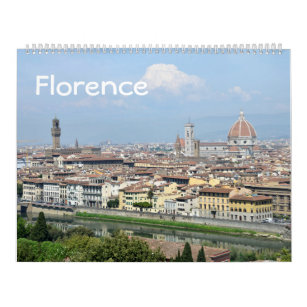 12か月のフィレンツェ、イタリア写真カレンダー カレンダー