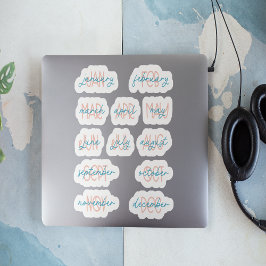 12か月のプランナーシール シール