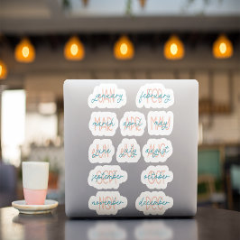 12か月のプランナーシール シール