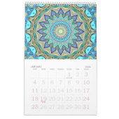 12か月の万華鏡のように千変万化するパターン カレンダー (1月 2026)