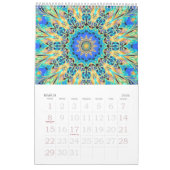 12か月の万華鏡のように千変万化するパターン カレンダー (3月 2026)