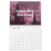 12か月の感動的引用文 カレンダー (1月 2026)