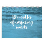 12か月の感動的引用文 カレンダー (カバー)