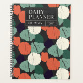 12か月の抽象芸術ブラシストローク（毎日） プランナー手帳 (正面)