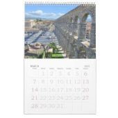 12か月の旅行スペイン写真カレンダー カレンダー (3月 2027)