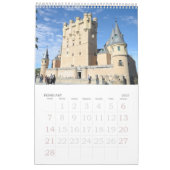 12か月の旅行スペイン写真カレンダー カレンダー (2月 2027)