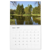 12か月の自然カレンダー カレンダー (3月 2027)