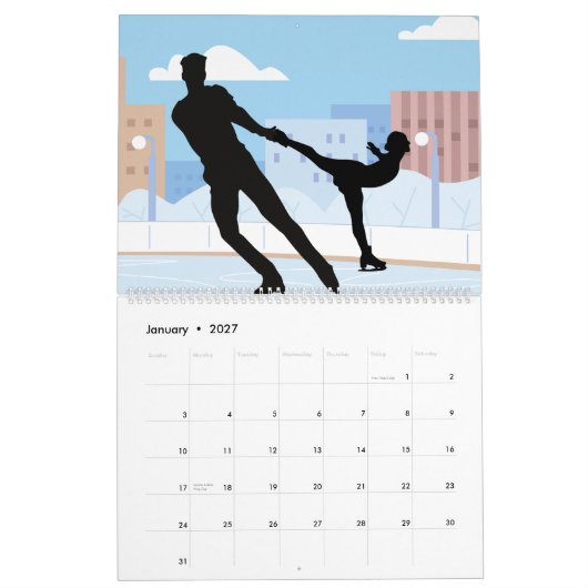 12か月カレンダー カレンダー (1月 2027)