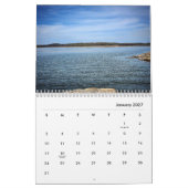 12か月カレンダー – 水のビュー カレンダー (1月 2027)