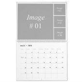 12か月instagramコレクションテンプレート カレンダー (3月 2026)