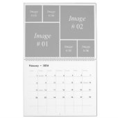 12か月instagramコレクションテンプレート カレンダー (2月 2026)