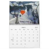 12のまわりにヶ月でスイス カレンダー (3月 2027)