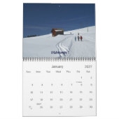 12のまわりにヶ月でスイス カレンダー (1月 2027)