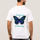12のシンプルなステップで変わる AA NA Al-Anon Tシャツ (裏面)