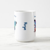 12のシンプルなステップで変容 - 名前入り コーヒーマグカップ (中央)