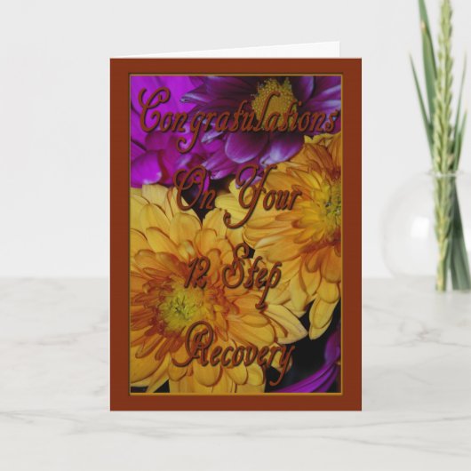 12のステップ回復カード カード (正面)