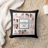 12の写真が付いているパーソナライズな家族写真の枕 クッション (ブランケット)