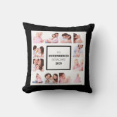 12の写真が付いているパーソナライズな家族写真の枕 クッション (正面)